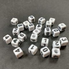Plastic Beads Numbers, Mixed