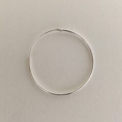 Endless Hoop 28mm .999 fine silver plated