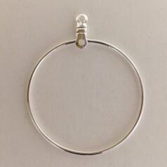 Beadig Hoop .999 Fine Silver Plated 32mm