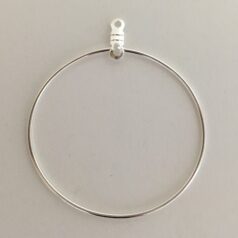 Beading Hoop .999 Fine Silver Plated 39mm