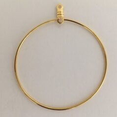 Beading Hoop 24K Gold Plated 44mm