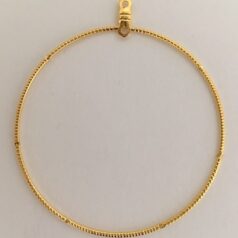 Notched Beading Hoop with 24K Gold Plated 51mm