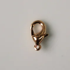 Lobster Claw Clasp 12x7mm 24kt Gold Plated