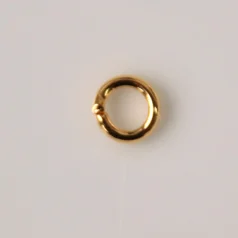 Jump Ring Open 6mm 16g 24kt Gold Plated