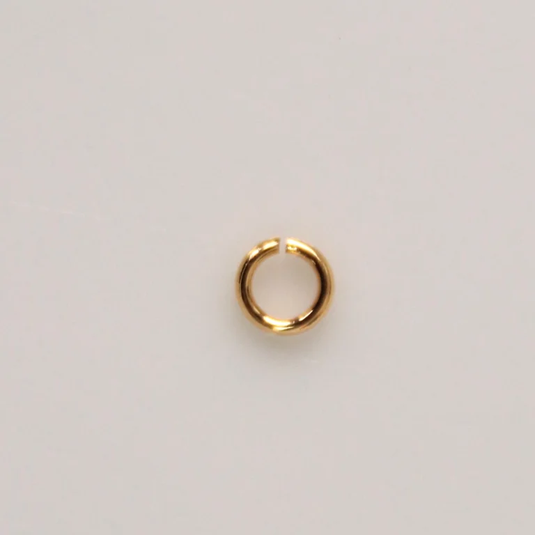 Jump Ring Open 4mm 21g 24kt Gold Plated