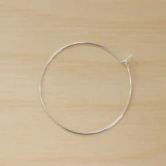 Beading Hoop 35mm .999 fine silver Plated