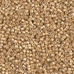 Miyuki Delica - 11/0 – Semi-Matte Galvanized Honey Gold DB-1153