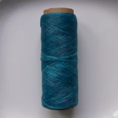 Waxed Flat Polypro Sinew 1oz Turquoise