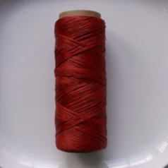 Waxed Flat Polypro Sinew Earth Tone 1oz Red