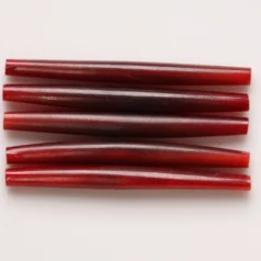 Bead, Horn 3 inch Horn Pipe in Red