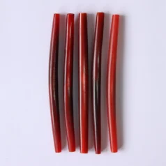 Bead, Horn 4 inch Horn Pipe in Red