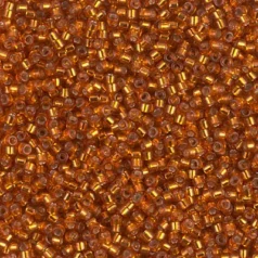Miyuki Delica - 11/0 – Silver Lined Burnt Orange DB-1333
