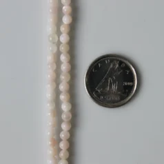Pink shell Round beads 3mm