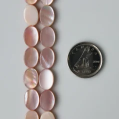 Pink Shell Oval 7x10mm