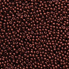 Czech Seed Beads, 10/0 - Metallic Soft Dark Copper (loose)