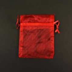 ORGANZA JEWELRY BAGS 8 x 10 cm - RED