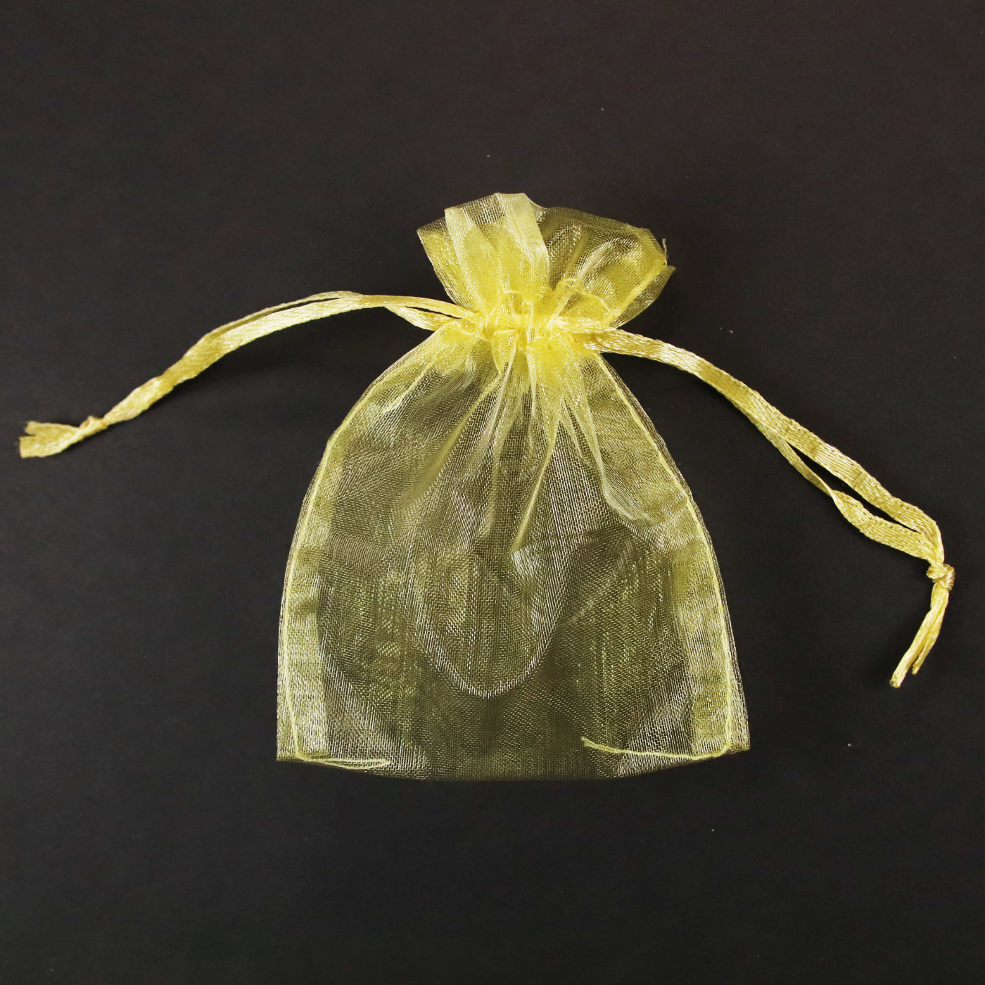 ORGANZA JEWELRY BAGS 8 x 10 cm – Gold - Image 2