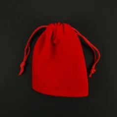 Alternative view of Velvet JEWELRY BAGS 8 x 10 cm – Red