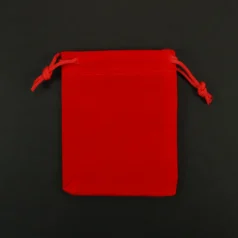 Velvet JEWELRY BAGS 8 x 10 cm – Red