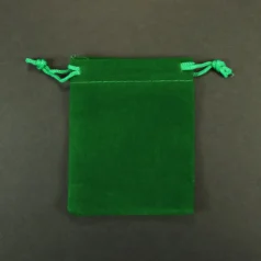 Velvet JEWELRY BAGS 8 x 10 cm – Green