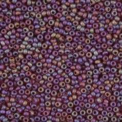 Czech Seed Beads, 10/0 - Transparent Matt Garnet AB (loose)
