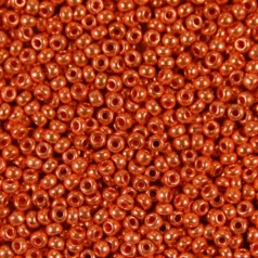 Czech Seed Beads, 8/0 - Metallic Copper Dyed Crystal (loose)