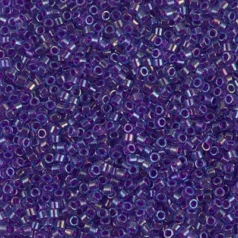 Miyuki Delica - 11/0 - Fuchia Lined Aqua AB DB-1755