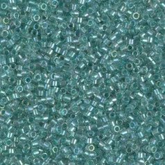 Miyuki Delica - 11/0 - Sparkling Aqua Green Lined Crystal AB DB-1767