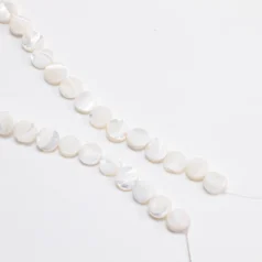 Round White Shell 8mm