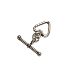 Sterling - Toggle Clasp Small Heart 10mm