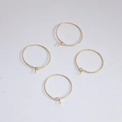 Beading Hoop 20mm 14kt Gold Plated