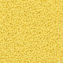Czech Seed Beads, 10/0 - PermaLux Dyed Chalk Light Yellow Matt (loose)