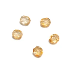 Preciosa Czech Fire-Polished Beads, 6mm Round Crystal Coloured - Hyacinth