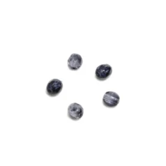 Preciosa Czech Fire-Polished Beads, 4mm Round - Montana Sapphire