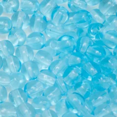 Bead, Preciosa Czech Druk Glass, 4mm Round Bead - Transparent Aqua Dark(Hole Size 0.9mm)