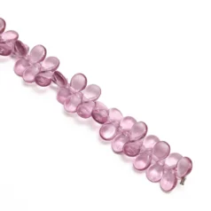Preciosa Czech Glass Pip Beads, 5x7mm - Transparent Fuchsia