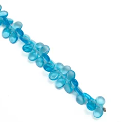 Preciosa Czech Glass Pip Beads, 5x7mm -  Transparent Turquoise
