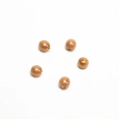 Czech Glass Vividi Bead, 4mm Round - Peach