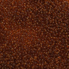 Czech Seed Beads, 13/0 - Transparent Medium Topaz (loose)