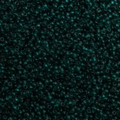 Czech Seed Beads, 13/0 - Transparent Teal Green (loose)