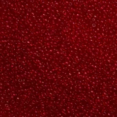 Czech Seed Beads, 13/0 - Transparent Ruby (loose)