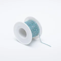 Aqua Rhinestone Banding Size 6.5 ( Approx.2.0 - 2.1 mm)
