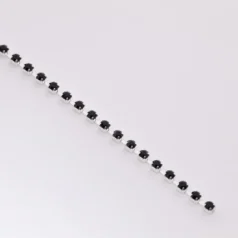 Alternative view of Jet  Rhinestone Banding Size 8 (approx. 2.3- 2.4mm)