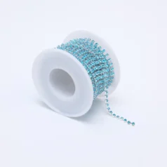Aqua Rhinestone Banding Size 10 (approx. 2.7-2.8mm)