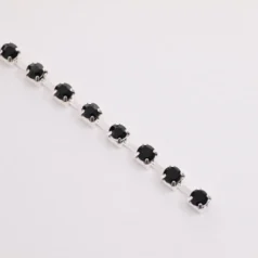 Alternative view of Jet  Rhinestone Banding Size 12  ( approx. 3.0-3.2mm)