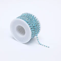 Aqua Rhinestone Banding Size 12  ( approx. 3.0-3.2mm)