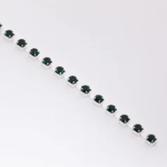 Alternative view of Emerald Rhinestone Banding Size 14 ( Approx.3.4- 3.5mm)