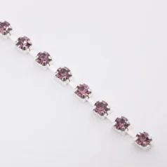 Alternative view of Light Amethyst Rhinestone Banding Size 14 ( Approx.3.4- 3.5mm)
