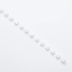 Alternative view of Plastic Pearl trimming #12,  4mm, 60YDS/sp, white