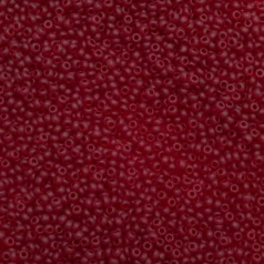 Czech Seed Beads, 10/0 - Transparent Matt Garnet (loose)